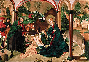 Stift Herzogenburg, Jörg Breu, Geburt Christi, Aggsbacher Altar 
